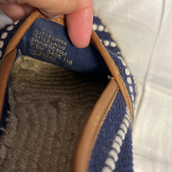 Tory Burch 7 1/2 canvas espardrille slip on - Picture 3 of 5